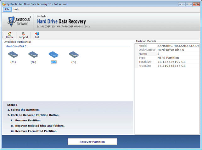 Rescue NTFS Partition 3.3.2